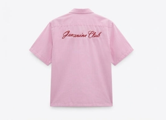 GenZuine Club Shirt - Striped pink